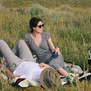 J. Crew Gingham Wrap Dress